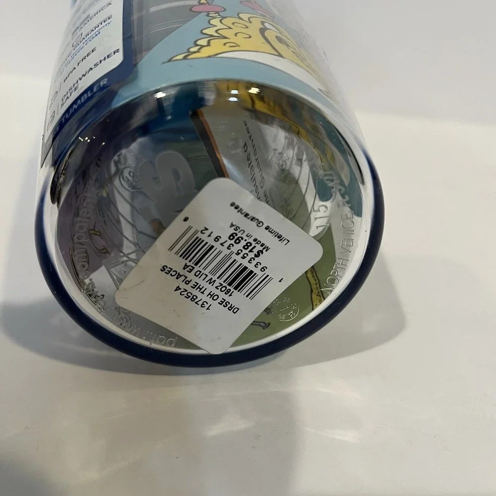 Dr. Seuss 16oz Oh the Places You'll Go Tervis Insulated Travel Tumbler & Lid NEW